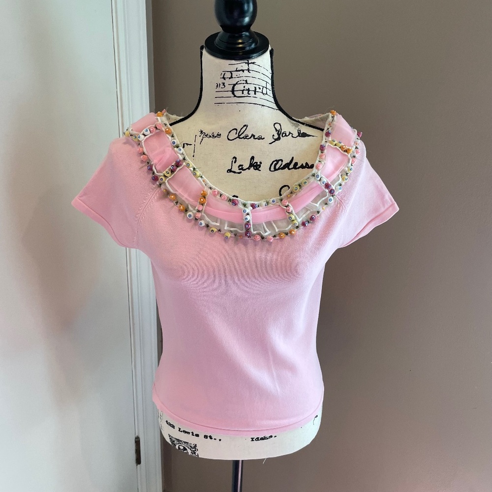 Vintage Cabo beaded top